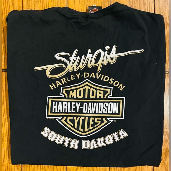 Harley Davidson “Fat & Happy” short sleeve tee, Sturgis, South Dakota, 2XL - Picture 2 of 4